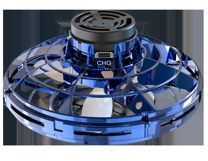 LED UFO Flying Spinner Toy - Interactive Mini Drone for Kids