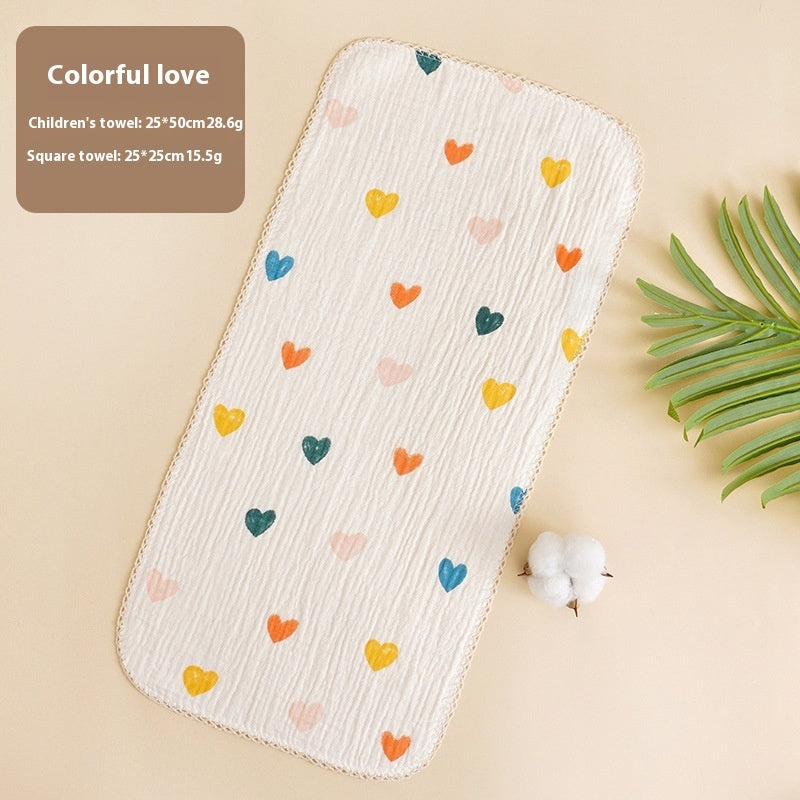 Baby Saliva Towel - Pure Cotton Drool Bibs & Face Washing Cloth for Newborns