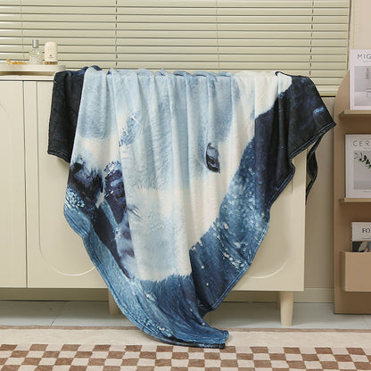 Baby Luminous Blanket - Cartoon Flannel Air Conditioner Quilt for Cribs & Naps