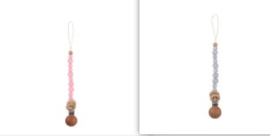 Baby Products Soothing Beech Wood Clip Pacifier Chain