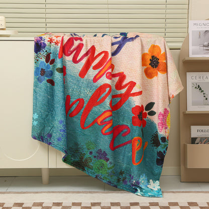 Baby Luminous Blanket - Cartoon Flannel Air Conditioner Quilt for Cribs & Naps