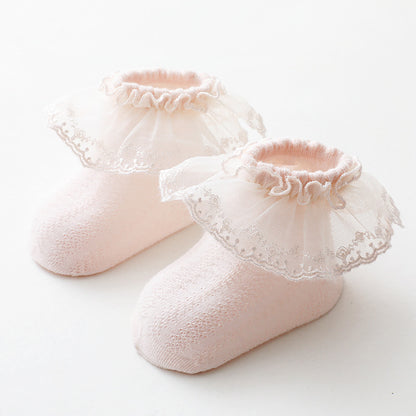 Baby Lace Socks - Frilly Ankle Socks for Infants & Toddlers