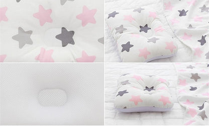 Baby Head Shaping Pillow - 3D Breathable Mesh Anti-Flat Head Pillow for Infants