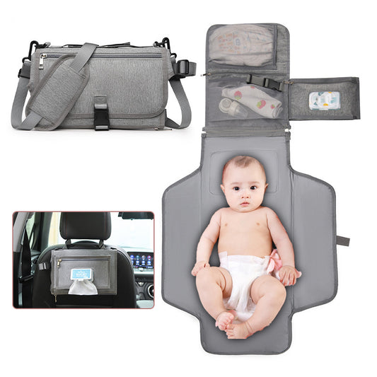 Portable Baby Diaper Changing Pad - Multifunctional Travel Folding Diaper Bag Organizer