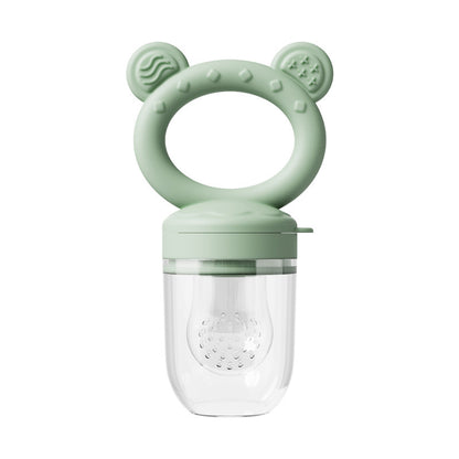 Baby Food Feeder - Safe Silicone Fruit Feeder & Teether Nipple for Solid Foods - Free Shipping