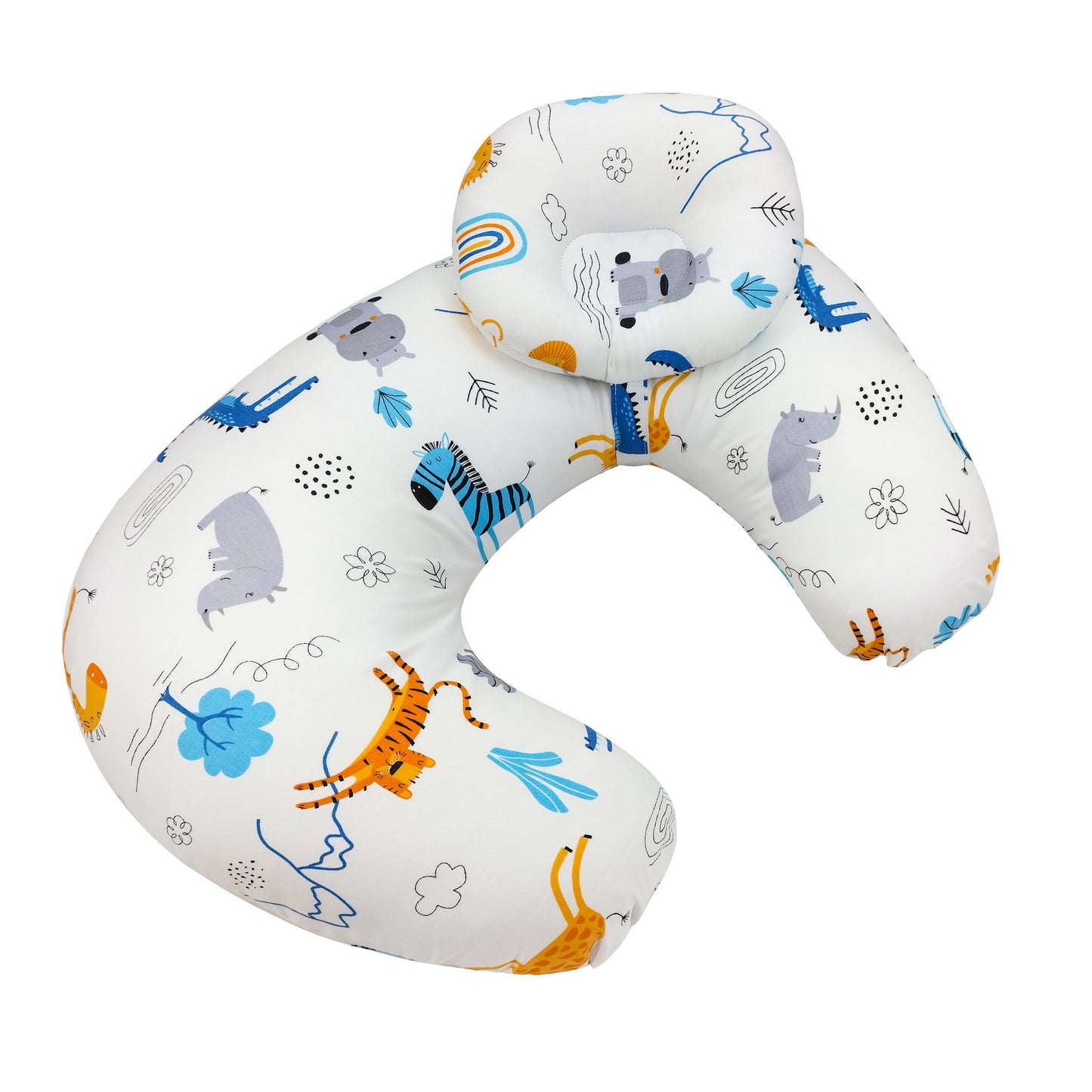 U-Shaped Nursing Pillow - Multifunctional Baby Breastfeeding & Support Pillow