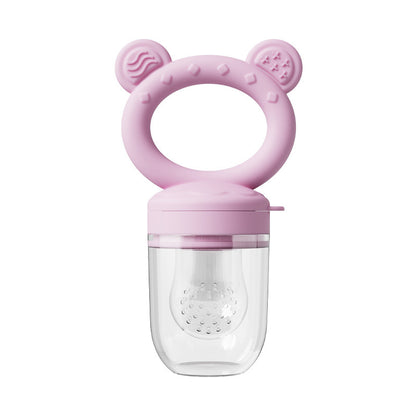 Baby Food Feeder - Safe Silicone Fruit Feeder & Teether Nipple for Solid Foods - Free Shipping