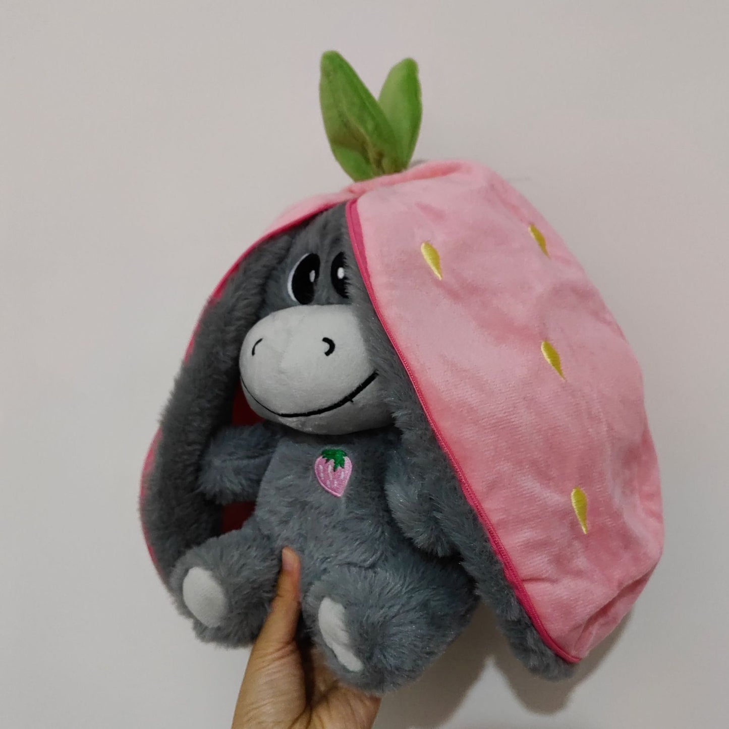 Cute Strawberry Avocado Donkey Baby Sleeping Music Doll - Early Education Plush Toy - Free Shipping