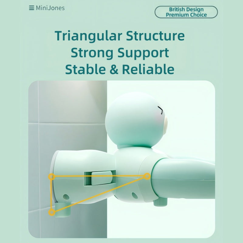 Baby Standing Bath Support - Wall Mount Adjustable Height Suction Cup Bathtub Holder - Free Shipping