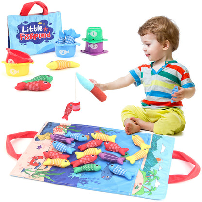 Baby Fishing Game - Interactive Crawling Toy for Early Learning & Development
