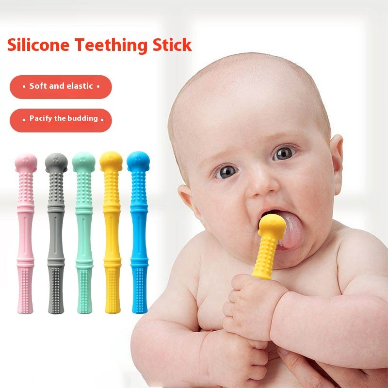 Baby Teething Molar Rod - Edible Silicone Teether to Prevent Hand Sucking