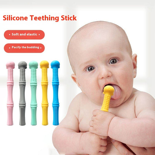 Baby Teething Molar Rod - Edible Silicone Teether to Prevent Hand Sucking