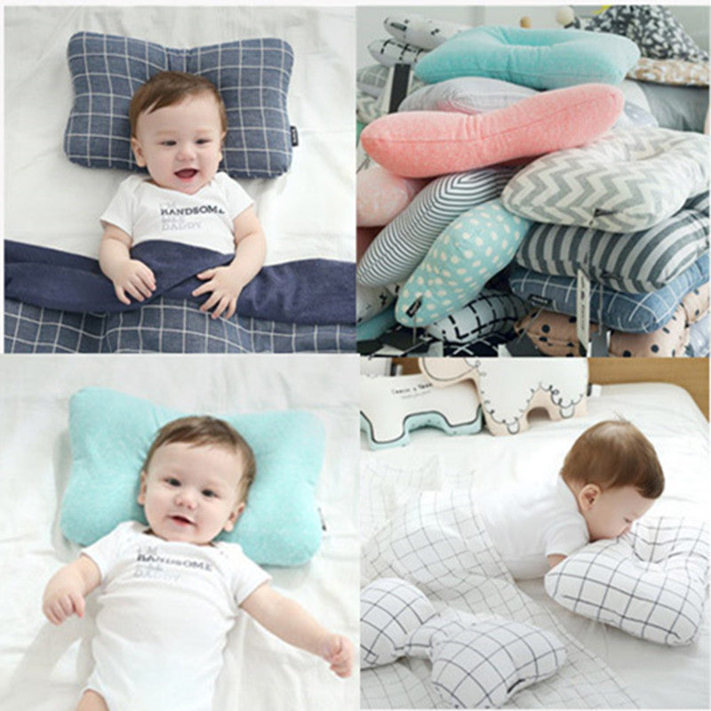 Baby Head Shaping Pillow - 3D Breathable Mesh Anti-Flat Head Pillow for Infants