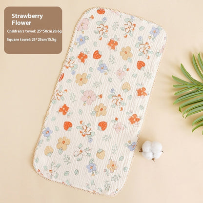 Baby Saliva Towel - Pure Cotton Drool Bibs & Face Washing Cloth for Newborns