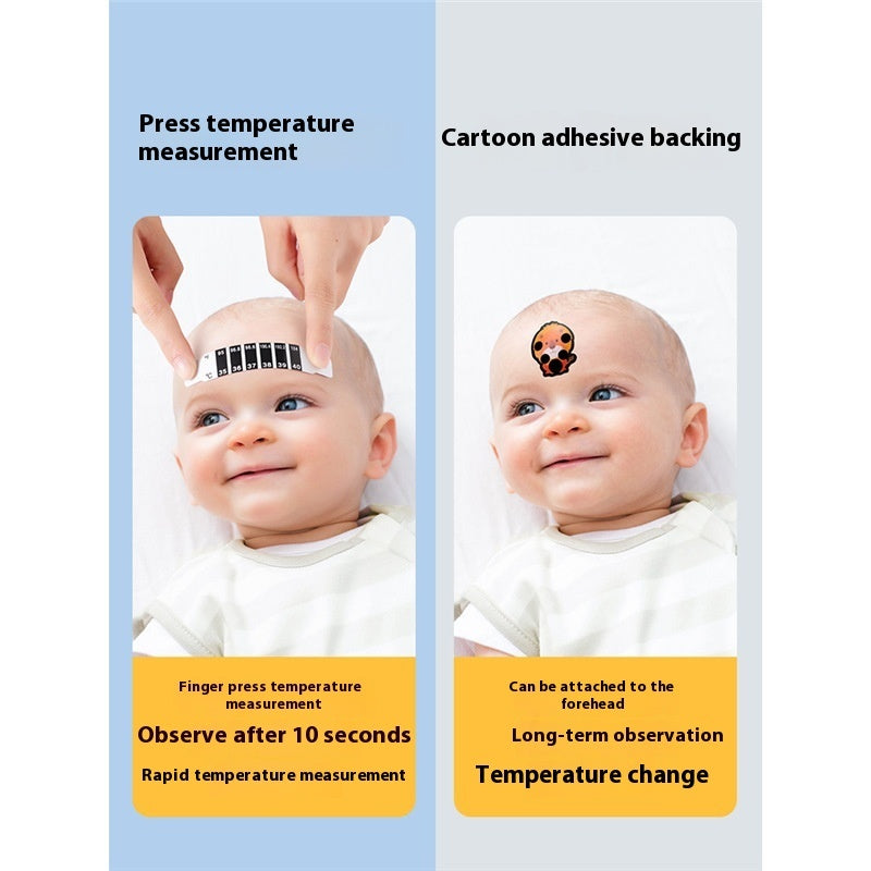 Baby Fever Alert Sticker - Smart Temperature Sensing Monitor for Infants