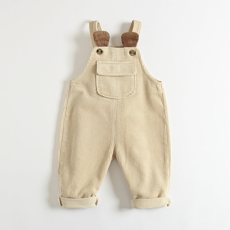 Baby Corduroy Overalls - Cute Fashionable Crawler Romper for Infants & Toddlers