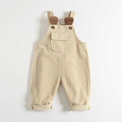 Baby Corduroy Overalls - Cute Fashionable Crawler Romper for Infants & Toddlers