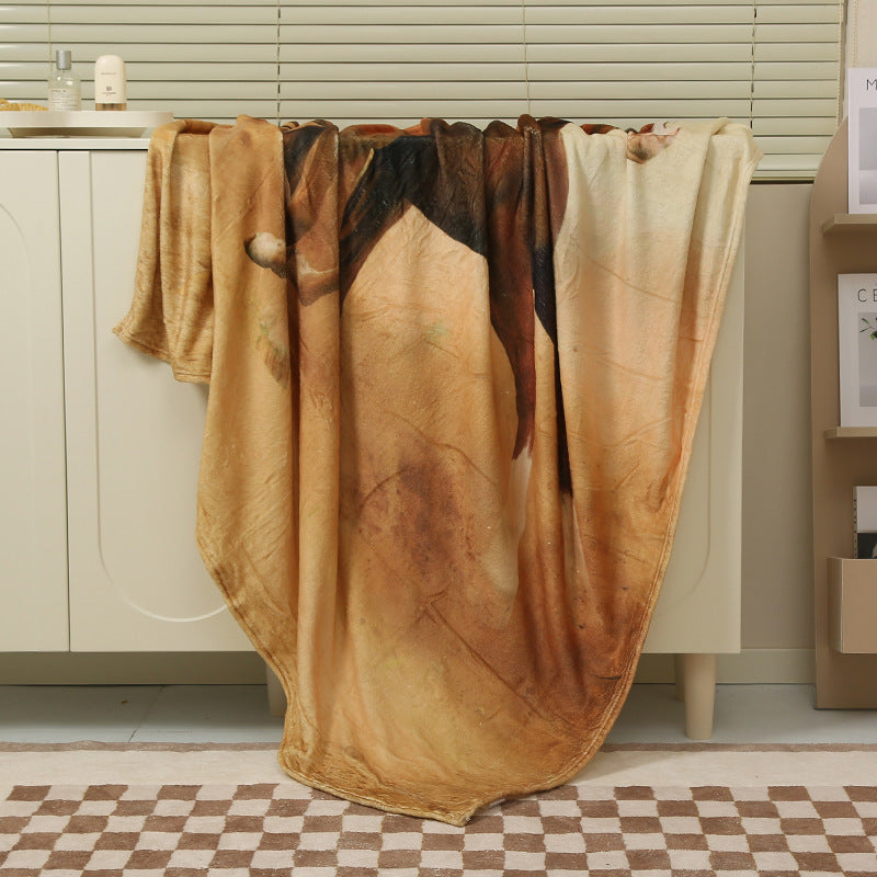 Baby Luminous Blanket - Cartoon Flannel Air Conditioner Quilt for Cribs & Naps