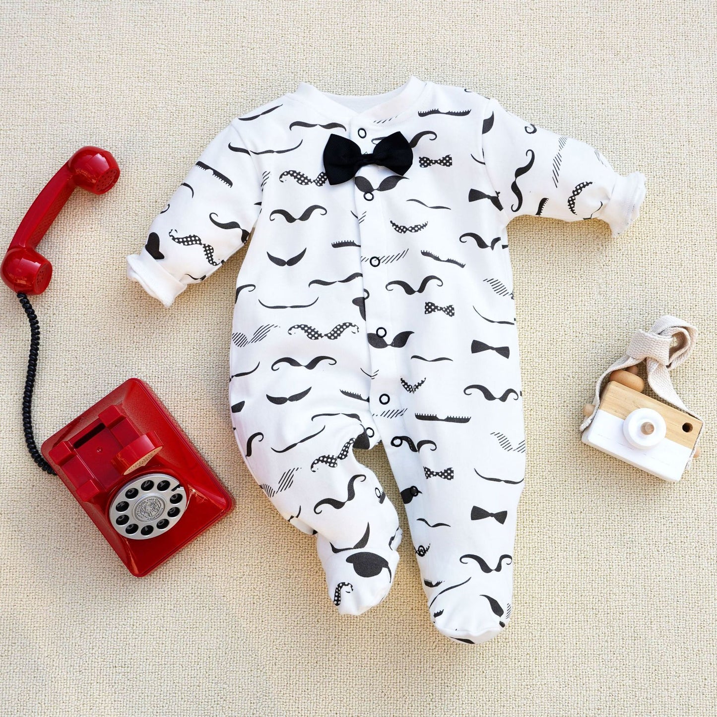 Baby Cotton Romper Long Sleeve Jumpsuit - Cute Animal Designs - Free Shipping