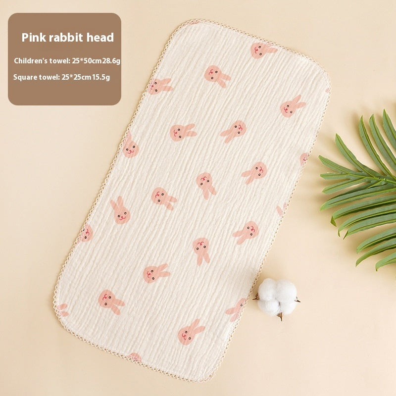 Baby Saliva Towel - Pure Cotton Drool Bibs & Face Washing Cloth for Newborns