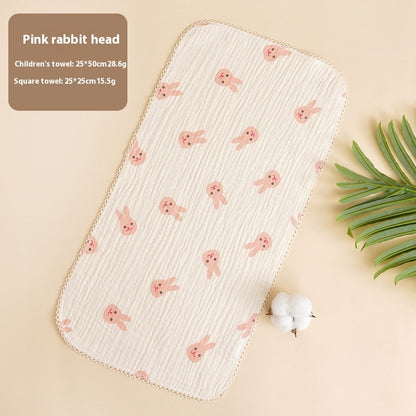 Baby Saliva Towel - Pure Cotton Drool Bibs & Face Washing Cloth for Newborns