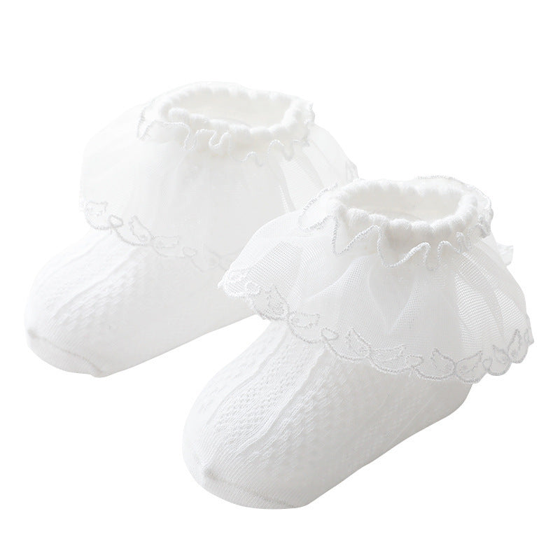 Baby Lace Socks - Frilly Ankle Socks for Infants & Toddlers