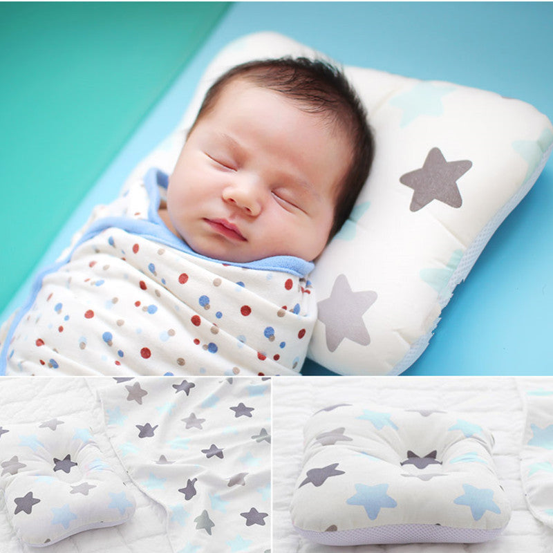 Baby Head Shaping Pillow - 3D Breathable Mesh Anti-Flat Head Pillow for Infants
