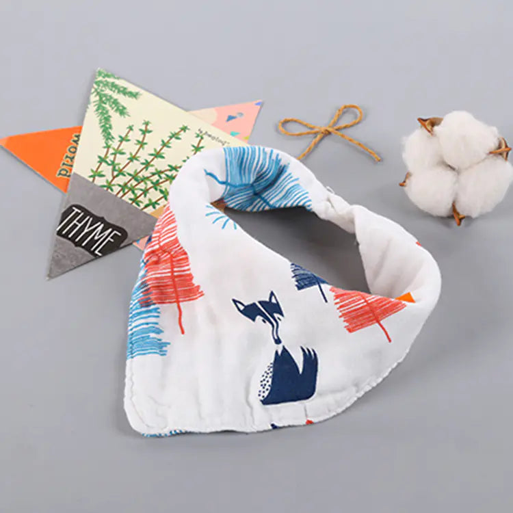 Cartoon Triangle Towel for Babies - Soft and Printed