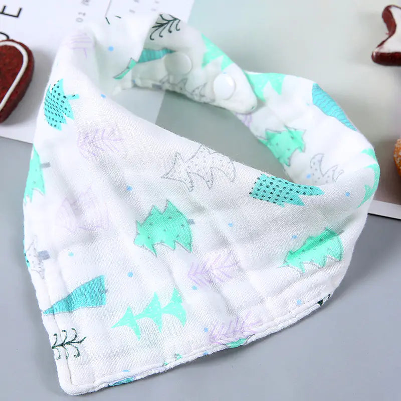 Cartoon Triangle Towel for Babies - Soft and Printed